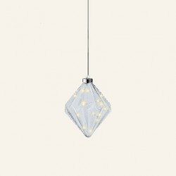 BEAUTY HOME ΦΑΝΑΡΙ ΕΣΩΤΕΡΙΚΟΥ ΧΩΡΟΥ ΔΙΑΜΑΝΤΙ 16 CM ΜΕ LED      