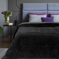 ΚΟΥΒΕΡΤΟΠΑΠΛΩΜΑ ΜΟΝΟ ART 11519 160X240 ΜΑΥΡΟ BEAUTY HOME