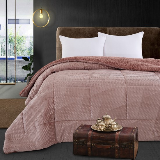 BEAUTY HOME ΚΟΥΒΕΡΤΟΠΑΠΛΩΜΑ ΥΠΕΡΔΙΠΛΟ ART 11563 220X240 ΣΑΠΙΟ ΜΗΛΟ      