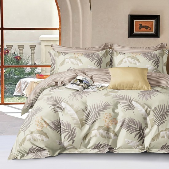 BEAUTY HOME ΣΕΤ ΠΑΠΛΩΜΑ ΥΠΕΡΔΙΠΛΟ ART 12621 BIZET 220X240 ΠΡΑΣΙΝΟ      