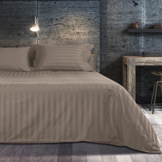 ΣΕΤ ΠΑΠΛΩΜΑ ΥΠΕΡΔΙΠΛΟ ART 1530 STRIPE ΣΕ 7 ΑΠΟΧΡΩΣΕΙΣ 220X240 BEAUTY HOME