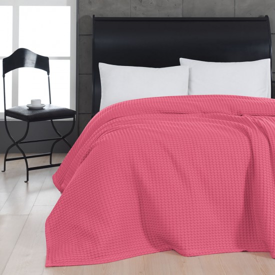 ΠΙΚΕ ΥΠΕΡΔΙΠΛΗ WAFFLE ART 1990 FUCHSIA  230X240 ΦΟΥΞ BEAUTY HOME