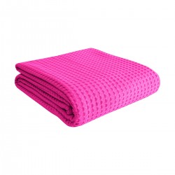 ΠΙΚΕ ΥΠΕΡΔΙΠΛΗ WAFFLE ART 1990 FUCHSIA  230X240 ΦΟΥΞ BEAUTY HOME