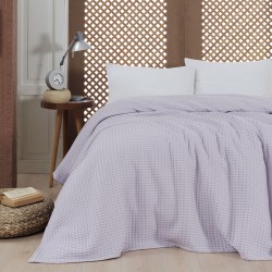 ΠΙΚΕ ΜΟΝΗ WAFFLE ART 1990 LILAC  170X240 ΛΙΛΑ BEAUTY HOME