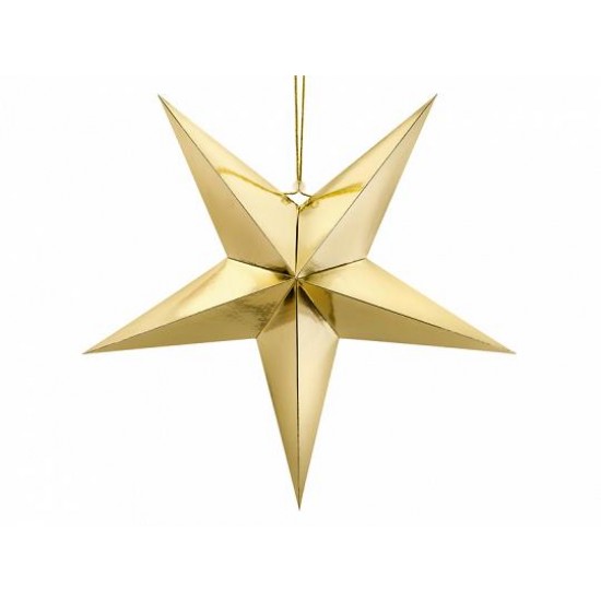 BEAUTY HOME ΧΑΡΤΙΝΟ ΑΣΤΕΡΙ ΧΡΥΣΟ 70CM      