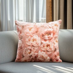 BEAUTY HOME ΜΑΞΙΛΑΡΟΘΗΚΗ ΒΕΛΟΥΔΟ ROMANTIC PEONY DREAM   45 X 45 CM   