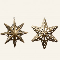BEAUTY HOME ΜΕΤΑΛΛΙΚΟ ΣΤΟΛΙΔΙ ΑΣΤΕΡΙ 22 X 12 CM  Β    (8 ΑΚΤΙΝΕΣ) 22 X 12 CM