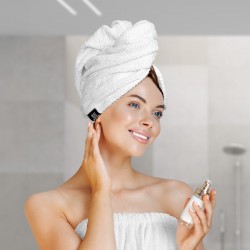 BEAUTY HOME ΠΕΤΣΕΤΑ ΜΑΛΛΙΩΝ TURBAN ART 3407 ΛΕΥΚΟ      