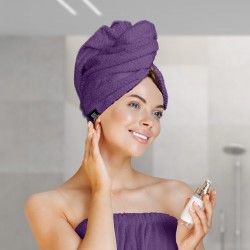 BEAUTY HOME ΠΕΤΣΕΤΑ ΜΑΛΛΙΩΝ TURBAN ART 3408 ΜΩΒ      