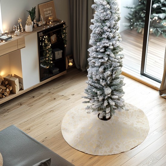BEAUTY HOME ΠΟΔΙΑ ΔΕΝΤΡΟΥ 90 CM ΖΑΚΑΡ ΚΑΡΥΟΘΡΑΥΣΤΗΣ ΜΕ ΧΡΥΣΟ ΛΟΥΡΕΞ      