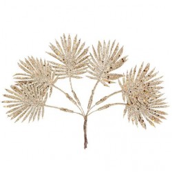 BEAUTY HOME ΦΥΛΛΑ ΠΑΛΜΑ ΜΕ ΓΚΛΙΤΕΡ 6 ΤΜΧ 24CM      