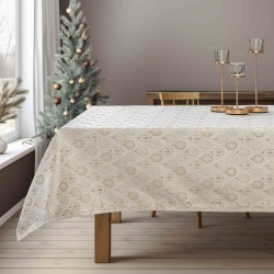 BEAUTY HOME ΤΡΑΠΕΖΟΜΑΝΤΗΛΟ ΖΑΚΑΡ ΧΡΙΣΤΟΥΓΕΝΝΙΑΤΙΚΕΣ ΜΠΑΛΕΣ   135 X 220 CM   