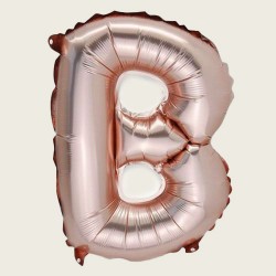 BEAUTY HOME ΜΠΑΛΟΝΙ ΓΡΑΜΜΑ “B” ΡΟΖ ΧΡΥΣΟ 36CM      