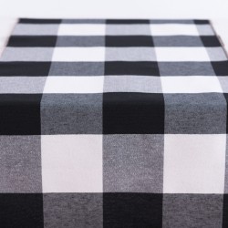 BEAUTY HOME ΡΑΝΝΕΡ ΜΕΓΑΛΟ ΚΑΡΩ ΑΣΠΡΟΜΑΥΡΟ   34 CM X 2.5 M   