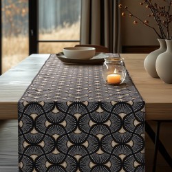 BEAUTY HOME ΡΑΝΝΕΡ ΣΤΟΦΑ SCALE WAVE LUXURY   34 CM X 2.5 M   