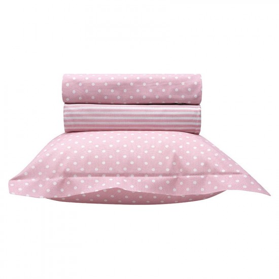 ΣΕΤ ΣΕΝΤΟΝΙΑ ΒΡΕΦΙΚΑ ART 5132 PINK 120X170 ΡΟΖ BEAUTY HOME