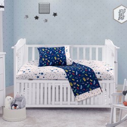 ΣΕΤ ΣΕΝΤΟΝΙΑ ΒΡΕΦΙΚΑ ART 5174  120X160 ΜΠΛΕ BEAUTY HOME