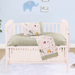 ΣΕΤ ΣΕΝΤΟΝΙΑ ΒΡΕΦΙΚΑ ART 5175  120X160 ΠΡΑΣΙΝΟ BEAUTY HOME