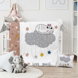 ΣΕΤ ΣΕΝΤΟΝΙΑ ΒΡΕΦΙΚΑ KITTY ART 5189 120X160 ΕΜΠΡΙΜΕ BEAUTY HOME