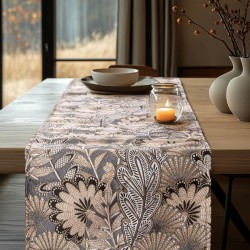 BEAUTY HOME ΡΑΝΝΕΡ ΖΑΚΑΡ BOHO LEAVES   34 CM X 2.5 M   