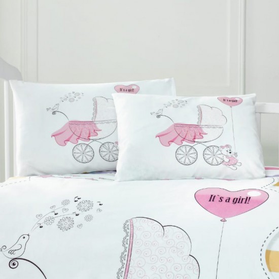 BEAUTY HOME ΖΕΥΓΟΣ ΜΑΞΙΛΑΡΟΘΗΚΕΣ ΒΡΕΦΙΚΕΣ ART 5621 35X45 ΡΟΖ      