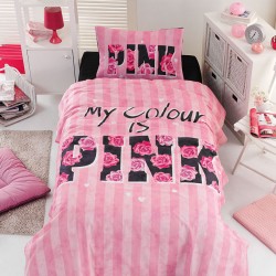 ΣΕΤ ΚΟΥΒΕΡΛΙ ΜΟΝΟ PINK ART 6113  160X240  ΡΟΖ BEAUTY HOME