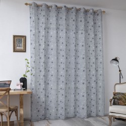 ΚΟΥΡΤΙΝΑ ART 6121  280X280  ΓΑΛΑΖΙΟ,ΜΠΛΕ BEAUTY HOME