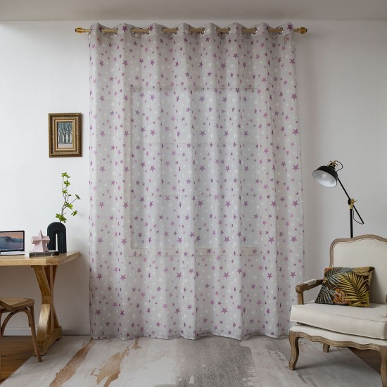 ΚΟΥΡΤΙΝΑ ART 6122  280X280  ΓΚΡΙ BEAUTY HOME