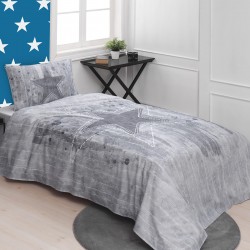 ΣΕΤ ΚΟΥΒΕΡΛΙ ΜΟΝΟ STAR ART 6169  160X240 ΓΚΡΙ BEAUTY HOME