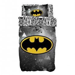 ΣΕΤ ΚΟΥΒΕΡΛΙ ΜΟΝΟ ART 6184 BATMAN 160X240 ΓΚΡΙ BEAUTY HOME