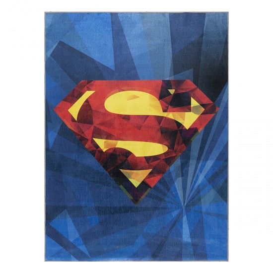 ΧΑΛΙ ART 6187 SUPERMAN 130Χ180 ΜΠΛΕ BEAUTY HOME