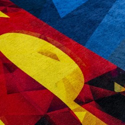 ΧΑΛΙ ART 6187 SUPERMAN 130Χ180 ΜΠΛΕ BEAUTY HOME