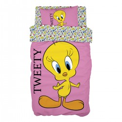 ΣΕΤ ΣΕΝΤΟΝΙΑ ΜΟΝΑ ART 6190 TWEETY 165X250 ΡΟΖ BEAUTY HOME