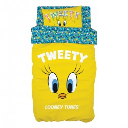 ΣΕΤ ΣΕΝΤΟΝΙΑ ΜΟΝΑ ART 6191 TWEETY 165X250 ΚΙΤΡΙΝΟ BEAUTY HOME