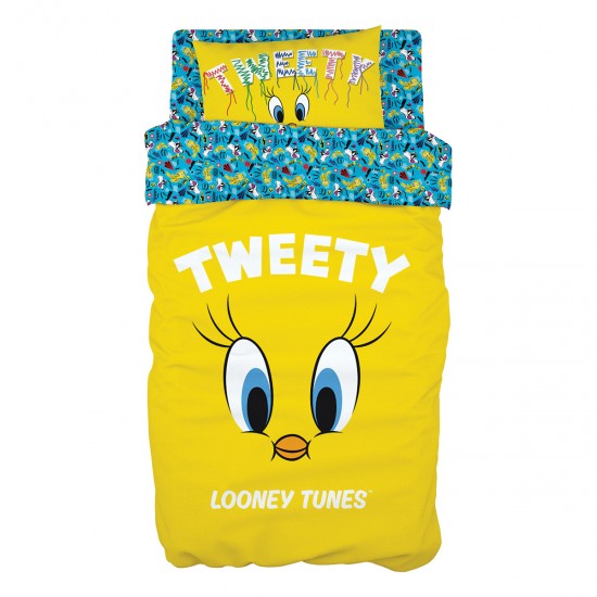 ΣΕΤ ΣΕΝΤΟΝΙΑ ΜΟΝΑ ART 6191 TWEETY 165X250 ΚΙΤΡΙΝΟ BEAUTY HOME