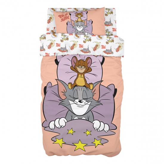 ΣΕΤ ΣΕΝΤΟΝΙΑ ΜΟΝΑ ART 6194 TOM AND JERRY 165X250 ΕΜΠΡΙΜΕ BEAUTY HOME