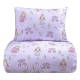 BEAUTY HOME ΣΕΤ ΣΕΝΤΟΝΙΑ ΜΟΝΑ ΜΕ ΛΑΣΤΙΧΟ MIRABELLE ART 6233 105X200+30 ΛΙΛΑ      