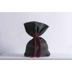 BEAUTY HOME ΤΣΟΥΒΑΛΙ ΚΑΡΩ ΠΡΑΣΙΝΟ ΜΙΣΟ ΛΙΝΑΤΣΑ   34 X 47 CM   