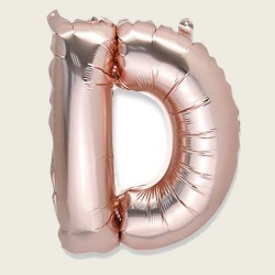 BEAUTY HOME ΜΠΑΛΟΝΙ ΓΡΑΜΜΑ “D” ΡΟΖ ΧΡΥΣΟ 36CM      