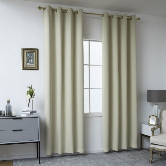 ΚΟΥΡΤΙΝΑ BLACKOUT ΣΚΙΑΣΗΣ ΜΕ 8 ΚΡΙΚΟΥΣ ART 8400  140X270 ΜΠΕΖ BEAUTY HOME