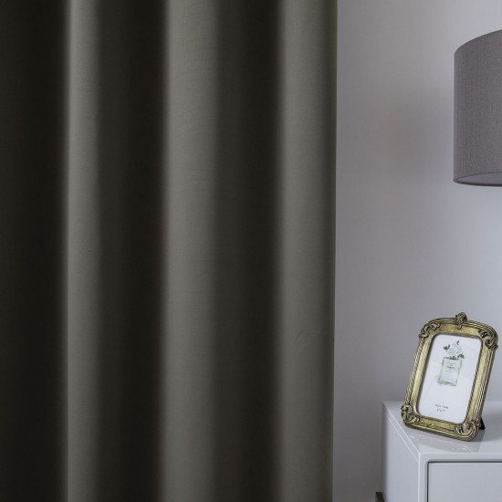 ΚΟΥΡΤΙΝΑ BLACKOUT ΣΚΙΑΣΗΣ ΜΕ 8 ΚΡΙΚΟΥΣ ART 8400  140X270 ΚΑΦΕ BEAUTY HOME