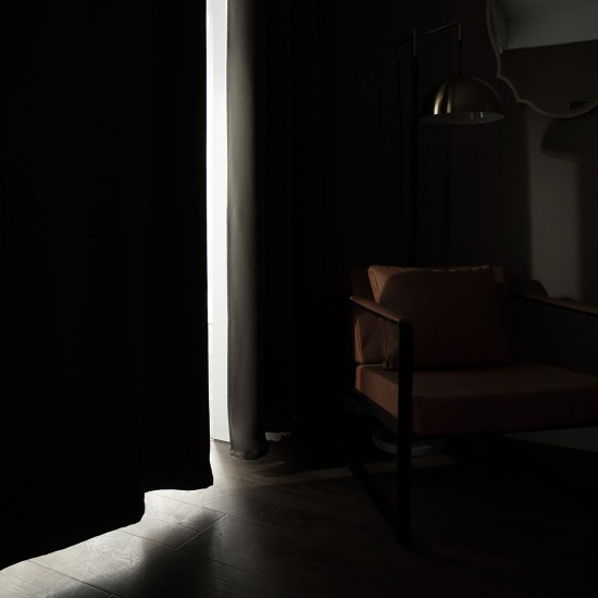 ΚΟΥΡΤΙΝΑ BLACKOUT ΣΚΙΑΣΗΣ ΜΕ 8 ΚΡΙΚΟΥΣ ART 8400  140X270 ΚΑΦΕ BEAUTY HOME