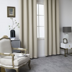 ΚΟΥΡΤΙΝΑ BLACKOUT ΣΚΙΑΣΗΣ ΜΕ 8 ΚΡΙΚΟΥΣ ART 8400  140X270 ΑΜΜΟΥ BEAUTY HOME