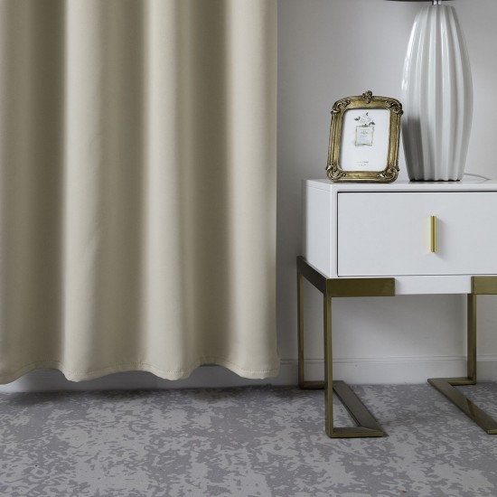 ΚΟΥΡΤΙΝΑ BLACKOUT ΣΚΙΑΣΗΣ ΜΕ 8 ΚΡΙΚΟΥΣ ART 8400  140X270 ΑΜΜΟΥ BEAUTY HOME