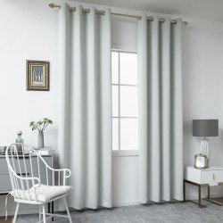 ΚΟΥΡΤΙΝΑ BLACKOUT ΣΚΙΑΣΗΣ ΜΕ 8 ΚΡΙΚΟΥΣ ART 8400  140X270 ΓΚΡΙ BEAUTY HOME