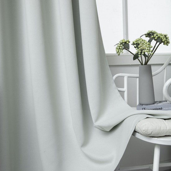 ΚΟΥΡΤΙΝΑ BLACKOUT ΣΚΙΑΣΗΣ ΜΕ 8 ΚΡΙΚΟΥΣ ART 8400  140X270 ΓΚΡΙ BEAUTY HOME