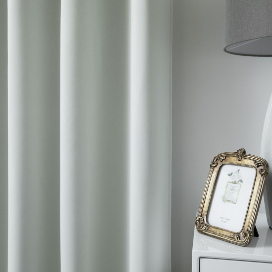 ΚΟΥΡΤΙΝΑ BLACKOUT ΣΚΙΑΣΗΣ ΜΕ 8 ΚΡΙΚΟΥΣ ART 8400  140X270 ΓΚΡΙ BEAUTY HOME