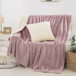 ΡΙΧΤΑΡΙ-ΚΟΥΒΕΡΤΑ ΚΑΝΑΠΕ ADDICTIVE ART 8403 140X180 ΡΟΖ BEAUTY HOME