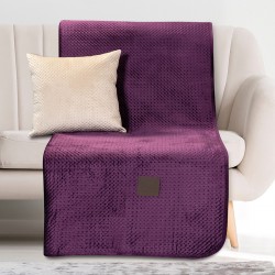 ΡΙΧΤΑΡΙ ΤΡΙΘΕΣΙΟ VELVETY 180X300 ART 8411 ΜΩΒ BEAUTY HOME