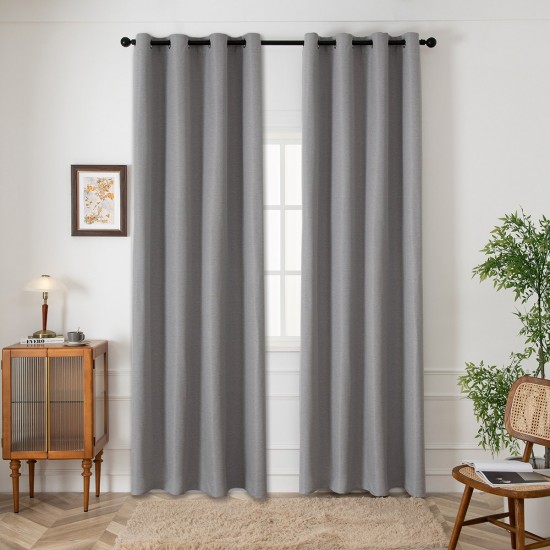 ΥΦΑΣΜΑ ΚΟΥΡΤΙΝΑΣ BLACKOUT JACQUARD ΣΚΙΑΣΗΣ GLARE ART 8444 Φ280 ΓΚΡΙ BEAUTY HOME